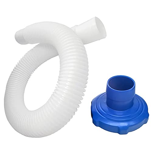 Fiorky Ersatz-Pool-Adapter für Intex Deluxe Surface Skimmer Wandhalterung Adapter mit Schlauch oberirdisch Schwimmbad Waschmaschine Reinigungszubehör von Fiorky