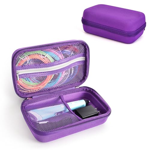 Fiorky Hard Traging Case for Scrib3d P1 3D-Druckstift/mynt3d Super 3D Stift Stoßdämpfer Hard-Travel-Anti-Drop mit Maschentasche for PLA-Filament und Ladegerät von Fiorky