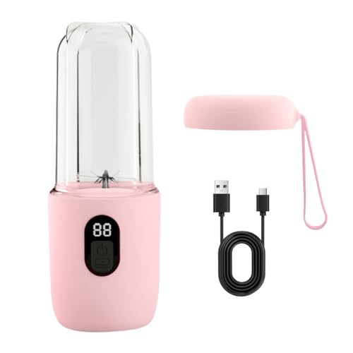 Fiorky Personal Blender & Smoothie Maker | 500ML Elektrischer Entsafter-Mixer Wiederaufladbarer Fruchtextraktor Tragbarer Frischfruchtsaftbereiter zur Herstellung von Smoothies, Milchshakes Fiorky Personal Blender & Smoothie Maker | 500ML Elektrischer Entsafter-Mixer Wiederaufladbarer Fruchtextraktor Tragbarer Frischfruchtsaftbereiter zur Herstellung von Smoothies, Milchshakes von Fiorky