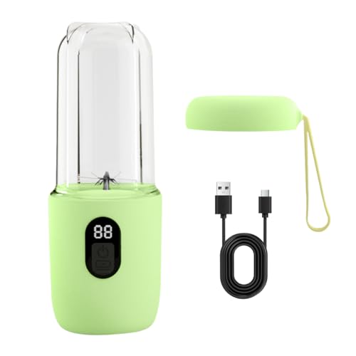 Fiorky Personal Blender & Smoothie Maker | 500ML Elektrischer Entsafter-Mixer Wiederaufladbarer Fruchtextraktor Tragbarer Frischfruchtsaftbereiter zur Herstellung von Smoothies, Milchshakes Fiorky Personal Blender & Smoothie Maker | 500ML Elektrischer Entsafter-Mixer Wiederaufladbarer Fruchtextraktor Tragbarer Frischfruchtsaftbereiter zur Herstellung von Smoothies, Milchshakes von Fiorky