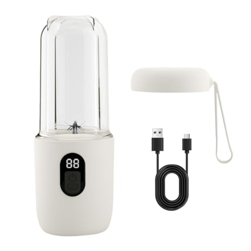 Fiorky Personal Blender & Smoothie Maker | 500ML Elektrischer Entsafter-Mixer Wiederaufladbarer Fruchtextraktor Tragbarer Frischfruchtsaftbereiter zur Herstellung von Smoothies, Milchshakes Fiorky Personal Blender & Smoothie Maker | 500ML Elektrischer Entsafter-Mixer Wiederaufladbarer Fruchtextraktor Tragbarer Frischfruchtsaftbereiter zur Herstellung von Smoothies, Milchshakes von Fiorky