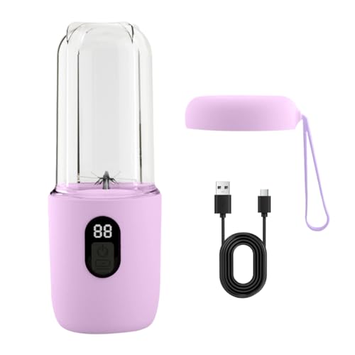 Fiorky Personal Blender & Smoothie Maker | 500ML Elektrischer Entsafter-Mixer Wiederaufladbarer Fruchtextraktor Tragbarer Frischfruchtsaftbereiter zur Herstellung von Smoothies, Milchshakes Fiorky Personal Blender & Smoothie Maker | 500ML Elektrischer Entsafter-Mixer Wiederaufladbarer Fruchtextraktor Tragbarer Frischfruchtsaftbereiter zur Herstellung von Smoothies, Milchshakes von Fiorky