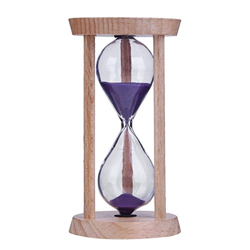 Fiorky Sanduhr aus Holz, 3 Minuten Sanduhr, Sanduhr, Zahnbürsten-Timer, Kindergeschenk von Fiorky