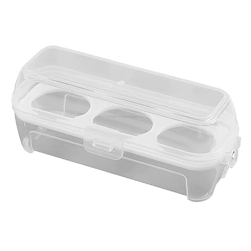 Fiorky Tragbare Eier-Aufbewahrungsbox mit 3 Gittern, Eierträger-Halter, transparente Gitter, Eierhalter, Küchenbehälter, tragbarer Eierhalter, Behälter, Küchen-Organizer for Camping-Picknick von Fiorky