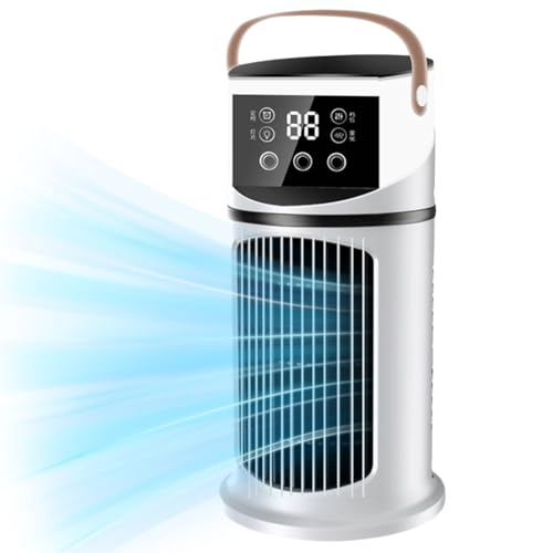 Fiorky USB Desk Tischventilator, Schreibtischventilator mit 9 Geschwindigkeiten 8h Timer Wasserkühlungsventilat Fiorky USB Desk Tischventilator, Schreibtischventilator mit 9 Geschwindigkeiten 8h Timer Wasserkühlungsventilat von Fiorky