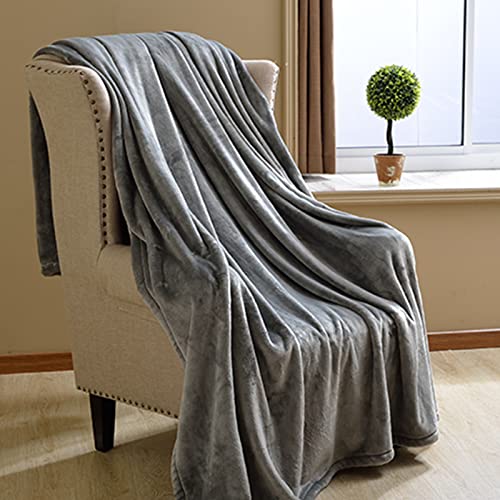 Fiqops Kuscheldecke Flauschig 150x200cm Wolldecke Extra Weich & Warm Fleecedecke Grau Decken Sofadecke Wohndecke Blanket Couchdecke Wohn- & kuscheldecken Wolldecken für Couch von Fiqops