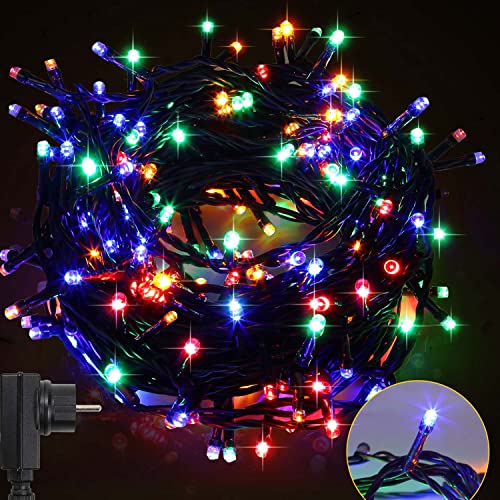 Fiqops LED Lichterkette Außen 30M 300LEDs 8 Modi, IP44 wasserdicht Lichterketten mit Memory Funktion für Party Hochzeit Garten Balkon Weihnachten, Bunt, Dunkelgrüner Draht Fiqops LED Lichterkette Außen 30M 300LEDs 8 Modi, IP44 wasserdicht Lichterketten mit Memory Funktion für Party Hochzeit Garten Balkon Weihnachten, Bunt, Dunkelgrüner Draht von Fiqops