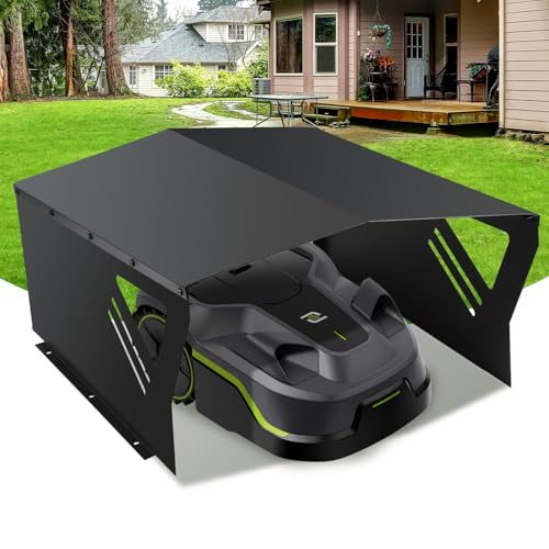 Fiqops Mähroboter Garage, Sonnen und regengeschützte Garage für Rasenmähroboter,Regenhaus für Mähroboter aus verzinktem Material,Robotermäher Garage,78x60x34cm,Schwarz Fiqops Mähroboter Garage, Sonnen und regengeschützte Garage für Rasenmähroboter,Regenhaus für Mähroboter aus verzinktem Material,Robotermäher Garage,78x60x34cm,Schwarz von Fiqops