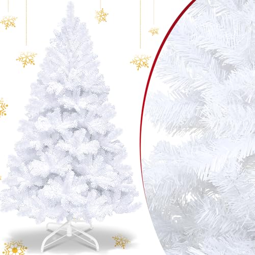 Fiqops Weihnachtsbaum künstlich 210cm Künstlicher Weihnachtsbaum 900 Spitzen Plastik Tannenbaum unechter,Christbaum Schnellaufbau Klapp,Feuerresistent inkl.Robuste Ständer,Weiß Fiqops Weihnachtsbaum künstlich 210cm Künstlicher Weihnachtsbaum 900 Spitzen Plastik Tannenbaum unechter,Christbaum Schnellaufbau Klapp,Feuerresistent inkl.Robuste Ständer,Weiß von Fiqops