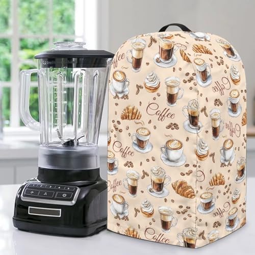 Fiqyvagox Blender Cover, Anti-Sputtering Dust Cover for Stand Mixer, Machine Washable Small Kitchen Appliance Protector, Coffee Bean Bread Beige Fiqyvagox Blender Cover, Anti-Sputtering Dust Cover for Stand Mixer, Machine Washable Small Kitchen Appliance Protector, Coffee Bean Bread Beige von Fiqyvagox