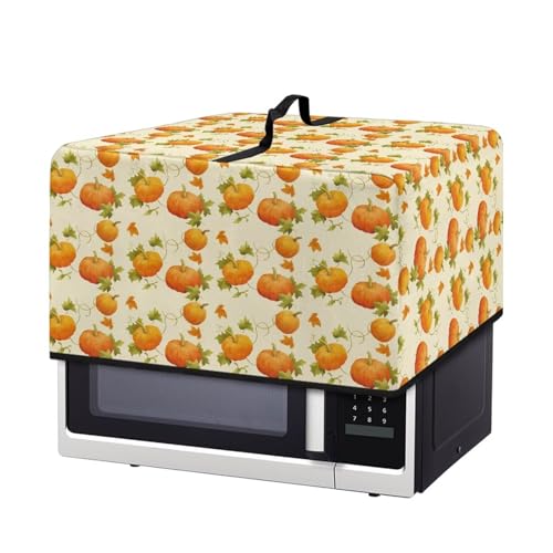 Fiqyvagox Fall Pumpkin Maple Leaf Beige Mikrowellen-Ofen-Staubschutz mit Griff, hitzebeständig, Staubschutz, Schutz für Toaster, Ofen, geruchlos, universal, 5,2 m³, Größe S Fiqyvagox Fall Pumpkin Maple Leaf Beige Mikrowellen-Ofen-Staubschutz mit Griff, hitzebeständig, Staubschutz, Schutz für Toaster, Ofen, geruchlos, universal, 5,2 m³, Größe S von Fiqyvagox