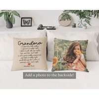 Hugs From Home Kissen Für Oma 18 X Baumwollkissen Weihnachtsgeschenk Von Enkelkindern Namensmutter Geschenk von FirAndNeedle