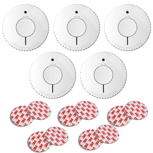 Fire Angel® Rauchmelder-Set mit fiduciashop Magnethalter | 10-Jahres-Batterie | FA6120 - Neue Generation (ST-622 / ST-620 Ersatz) (5er Set) von Fire Angel