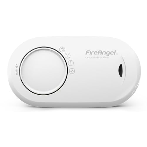 Fire Angel Kohlenmonoxidmelder Versiegelte 10 Jahres Batterie - FA3820 CO-Melder für Zuhause und im Urlaub - Tragbarer CO-Warner - Reise-Kohlenmonoxid-Detektor und Alarm - Weiß von Fire Angel