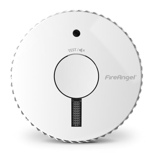 FireAngel Optischer Rauchmelder mit Notleuchte - FA6111-INT Rauchwarnmelder 10 Jahre Laufzeit für Zuhause - Austauschbare Batterien mit 3 J Laufzeit - Frühzeitige Raucherkennung- ST-623E Ersatz - Weiß von Fire Angel