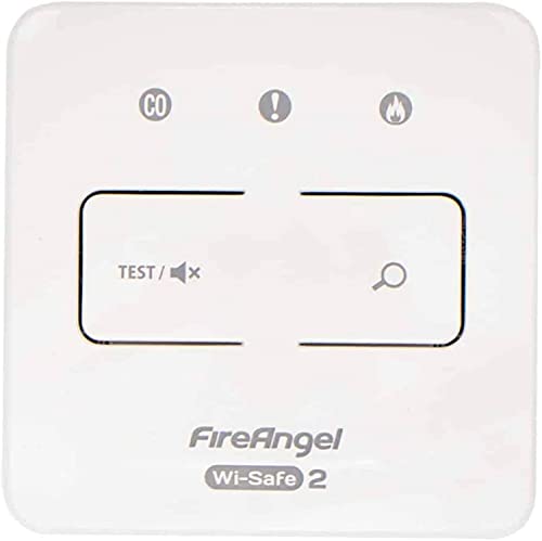 Fire Angel WTSL-F-1EU Controller-Modul/Steuereinheit für drahtlose W2 Hitze-, CO- und Rauchmelder, 90 x 90 x 20 mm (B x H x T), Weiß, 1 Packung von Fire Angel