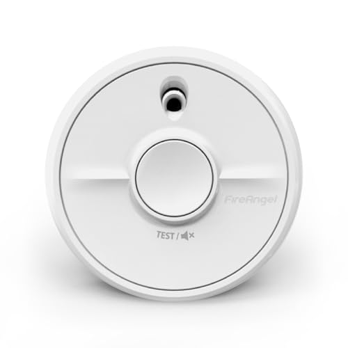 Fire Angel SB5-INT Rauchmelder, kein Fehlalarm bei Toast, optischer Alarm für Zuhause mit austauschbaren Batterien und Test-/Stummschalttaste, Feuermelder mit Rauchfrüherkennung, 90 x 35 mm, Weiß Fire Angel SB5-INT Rauchmelder, kein Fehlalarm bei Toast, optischer Alarm für Zuhause mit austauschbaren Batterien und Test-/Stummschalttaste, Feuermelder mit Rauchfrüherkennung, 90 x 35 mm, Weiß von Fire Angel