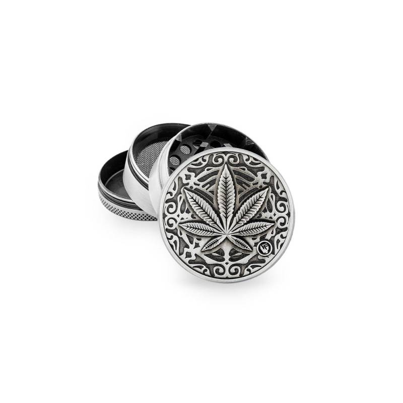 FireFlow Grinder 50mm 4tlg silver-420Love von Fire Flow
