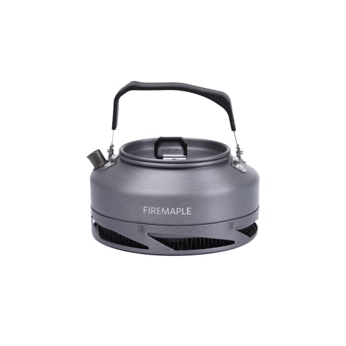 Fire-Maple FMC-XT1 Camping Teekessel mit Netzbeutel Tragbarer Camping Wasserkocher für Kaffee, Mini Aluminium Teekanne für Gasherd Schwarz von Fire-Maple