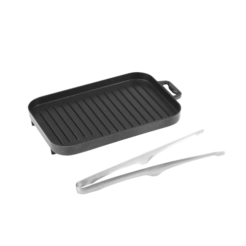 Fire-Maple Sunflower Camping Grillplatte mit Edelstahlzange Kompaktes Aluminiumlegierungs-Mini-Grillpfannen-Set - Tragbares Gasheizungsset für den Außen- und Inneneinsatz von Fire-Maple