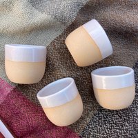 Handgefertigt Keramik Espresso Tassen Set Moderne Tee | 2, 55Oz von FireClayArt