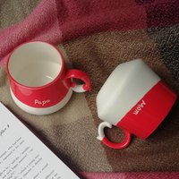 Handgemachte Kaffeetasse, Weihnachtsgeschenk Für Eltern, Personalisierte Handgemachte Weihnachtstasse Mama, Papa, Weihnachtstischdekor Handgemachte Kaffeetasse, Weihnachtsgeschenk Für Eltern, Personalisierte Handgemachte Weihnachtstasse Mama, Papa, Weihnachtstischdekor von FireClayArt