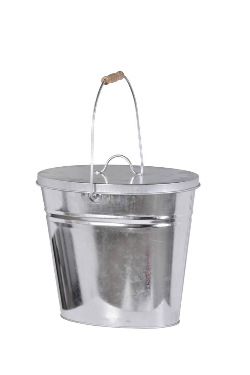 Firefix Ascheeimer oval, mit Deckel Höhe: 30 cm, 12,5 Liter von FireFix