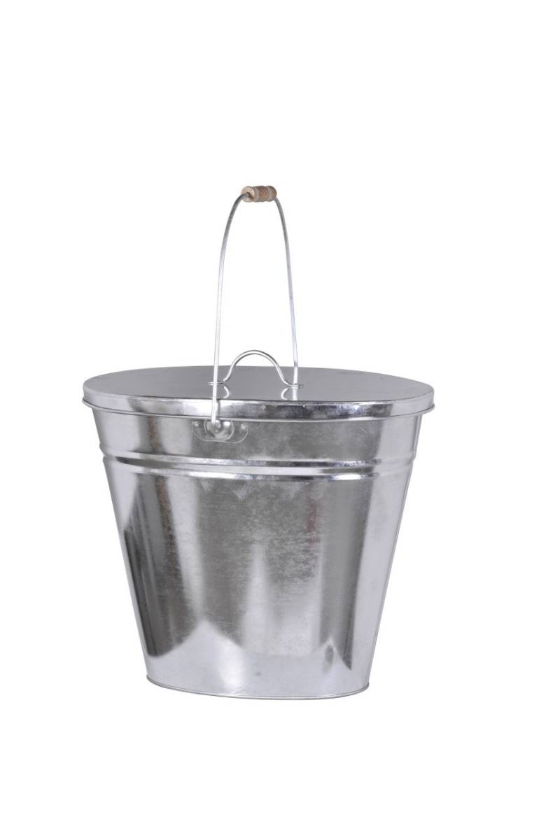 Firefix Ascheeimer oval, mit Deckel Höhe: 36 cm, 22 Liter von FireFix