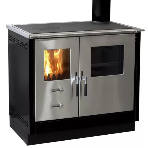 Firefix Küchenherd MAAS Stahlverkleidung schwarz mit einer Edelstahlfront 83 kW Firefix Küchenherd MAAS Stahlverkleidung schwarz mit einer Edelstahlfront 83 kW von FireFix