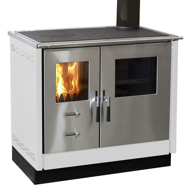 Firefix Küchenherd MAAS Stahlverkleidung weiß mit einer Edelstahlfront 83 kW Firefix Küchenherd MAAS Stahlverkleidung weiß mit einer Edelstahlfront 83 kW von FireFix
