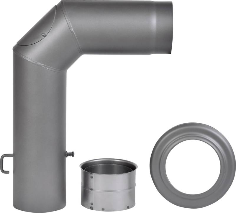 Firefix Ofenrohrbogen Set Ø150mm, dunkelgrau von FireFix