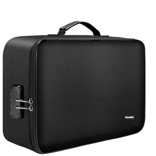 Feuerfeste Dokumententasche & Laptop-Organizer 36x27x10cm – Brandschutz Tasche für Dokumente, Laptop & Wertsachen – Ideal für Zuhause & unterwegs von FireMat