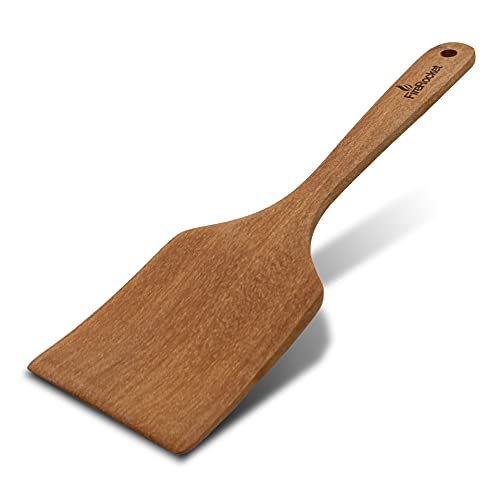 FireRocket Grillbesteck Kochspachtel Pfannenwender Holzspachtel Holzwender Spatula Küchenhelfer Kirschholz 31cm x 8cm von FireRocket