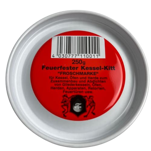 Feuerfester Kessel-Kit - Dose 250g - Abdichtung gegen Rauchgase bei Einsatz an Kesselanlagen, Öfen und Herden. von FireVikings Fireparts with Quality