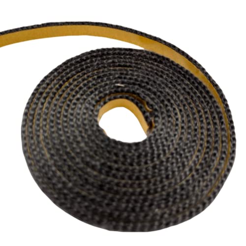 Kamindichtung selbstklebend 2,5m, ø 10x2mm Flach-Kordel Dichtband - Türdichtung von FireVikings Fireparts with Quality