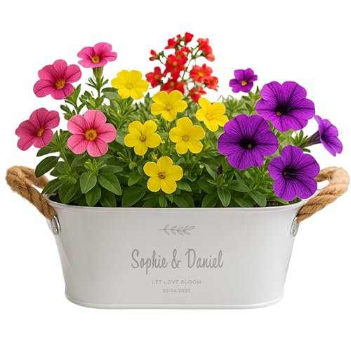 Firebox Personalisierbarer Blumenkasten mit Symbol & Gravur – Metall 27,5 x 14,5 x 12 cm – Individuell mit Text – Garten- & Balkon-Deko – Geschenkidee für Pflanzenliebhaber Firebox Personalisierbarer Blumenkasten mit Symbol & Gravur – Metall 27,5 x 14,5 x 12 cm – Individuell mit Text – Garten- & Balkon-Deko – Geschenkidee für Pflanzenliebhaber von Firebox