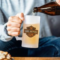 Personalisierbarer Bierkrug I Harley Davidson Geschenk Für Biker Personalisierte Geschenke Bier von FireboxGifts
