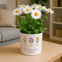 Personalisierbarer Blumentopf I Mit Geburtsblumen Geschenk Für Mama Muttertag Freundin Personalisierbarer Blumentopf I Mit Geburtsblumen Geschenk Für Mama Muttertag Freundin von FireboxGifts