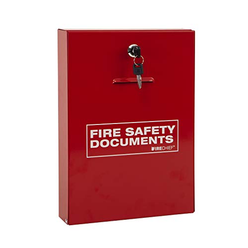 Firechief DHS1 Dokumententasche mit Schlüsselschloss, Rot von Firechief