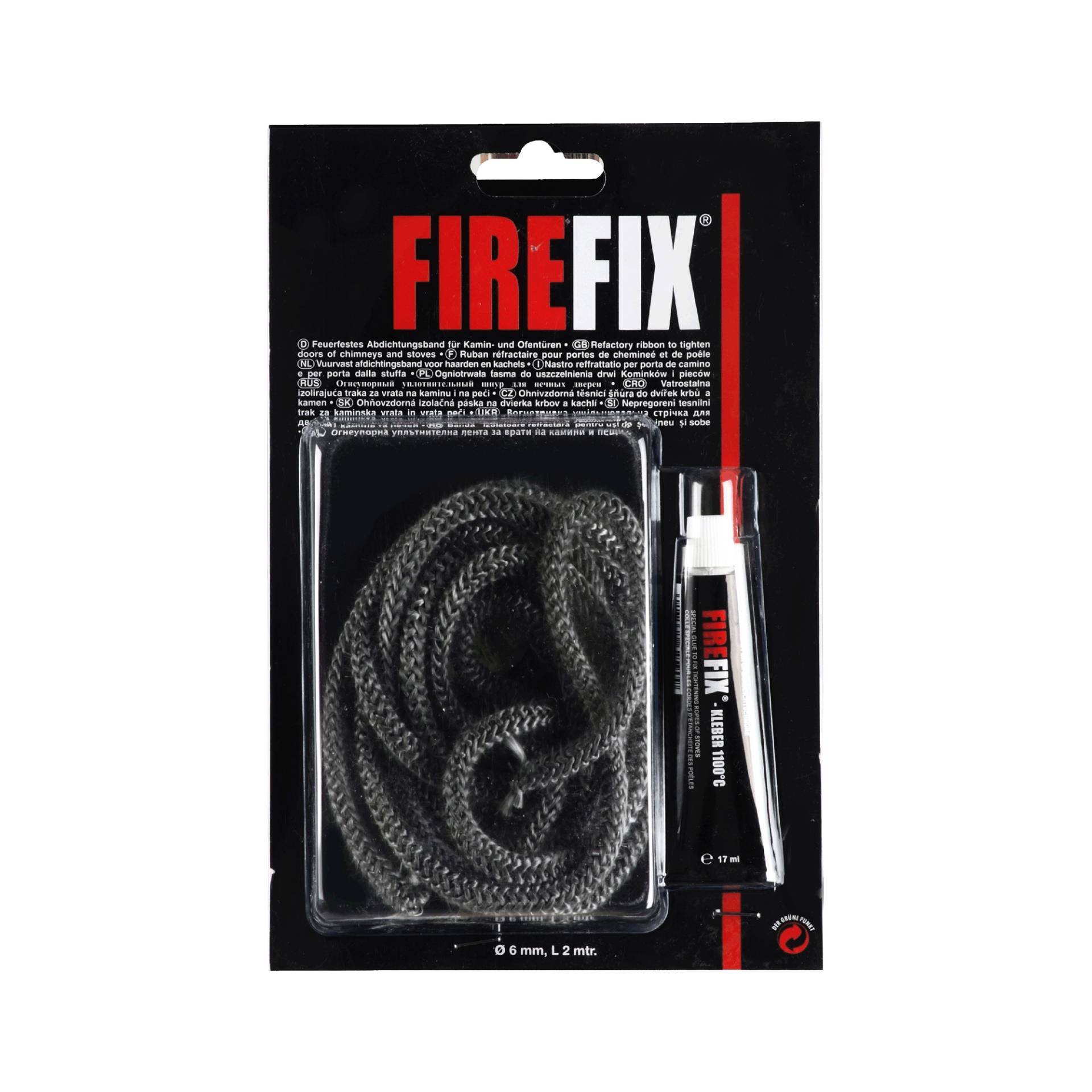 Firefix Abdichtkordel Keramik Ø 6 mm x 2 m inklusive Kleber Firefix Abdichtkordel Keramik Ø 6 mm x 2 m inklusive Kleber von Firefix