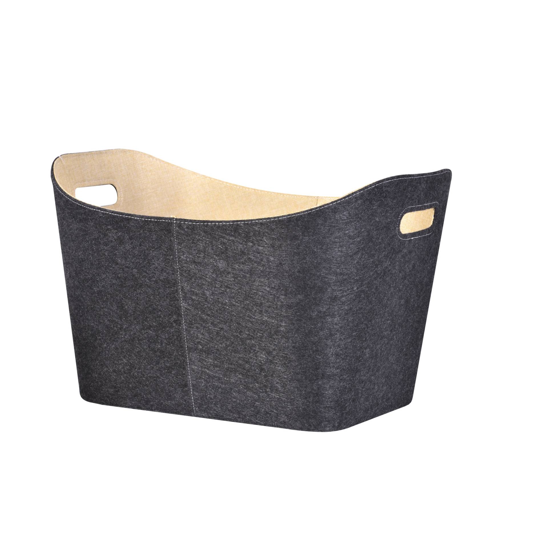 Firefix Filzkorb anthrazit/beige 56 x 37 x 42 cm Firefix Filzkorb anthrazit/beige 56 x 37 x 42 cm von Firefix