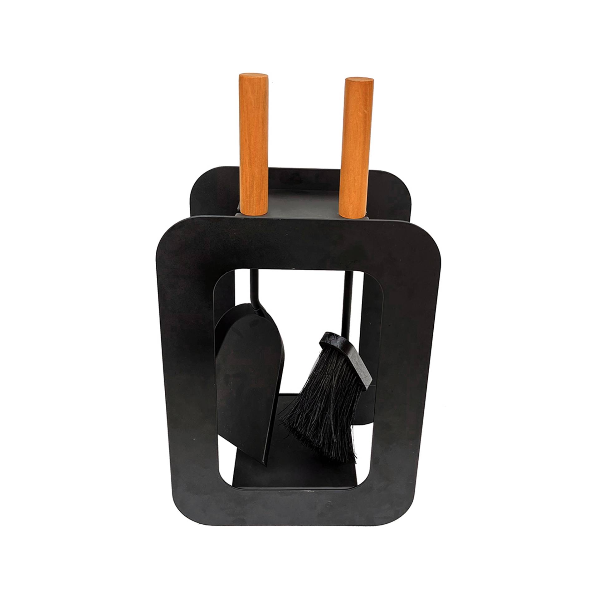Firefix Kaminbesteck 'Cube' schwarz mit Holzgriffen 3-teilig Firefix Kaminbesteck 'Cube' schwarz mit Holzgriffen 3-teilig von Firefix