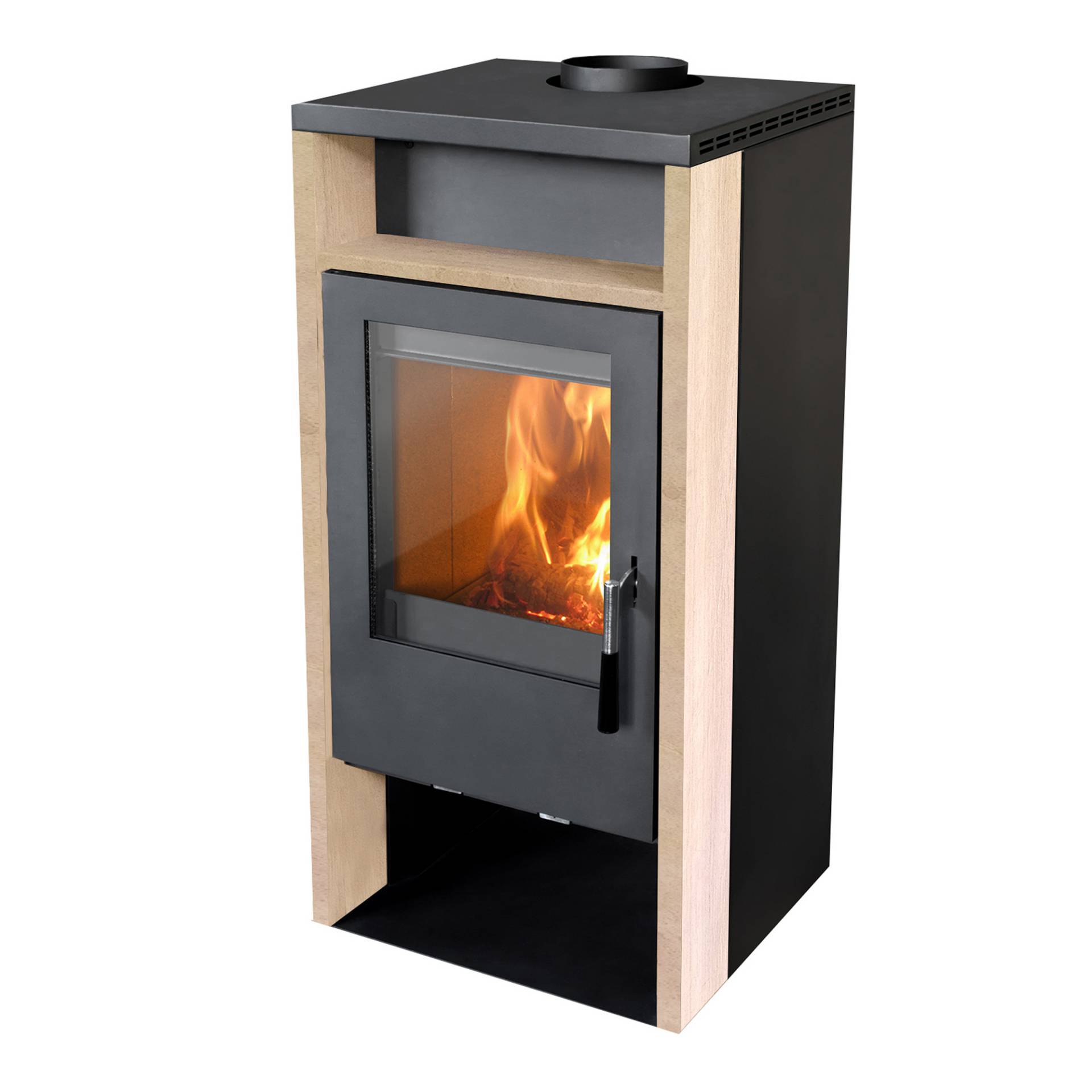Firefix Kaminofen 'Rhea' Stahl/Sandstein 6,2 kW Firefix Kaminofen 'Rhea' Stahl/Sandstein 6,2 kW von Firefix
