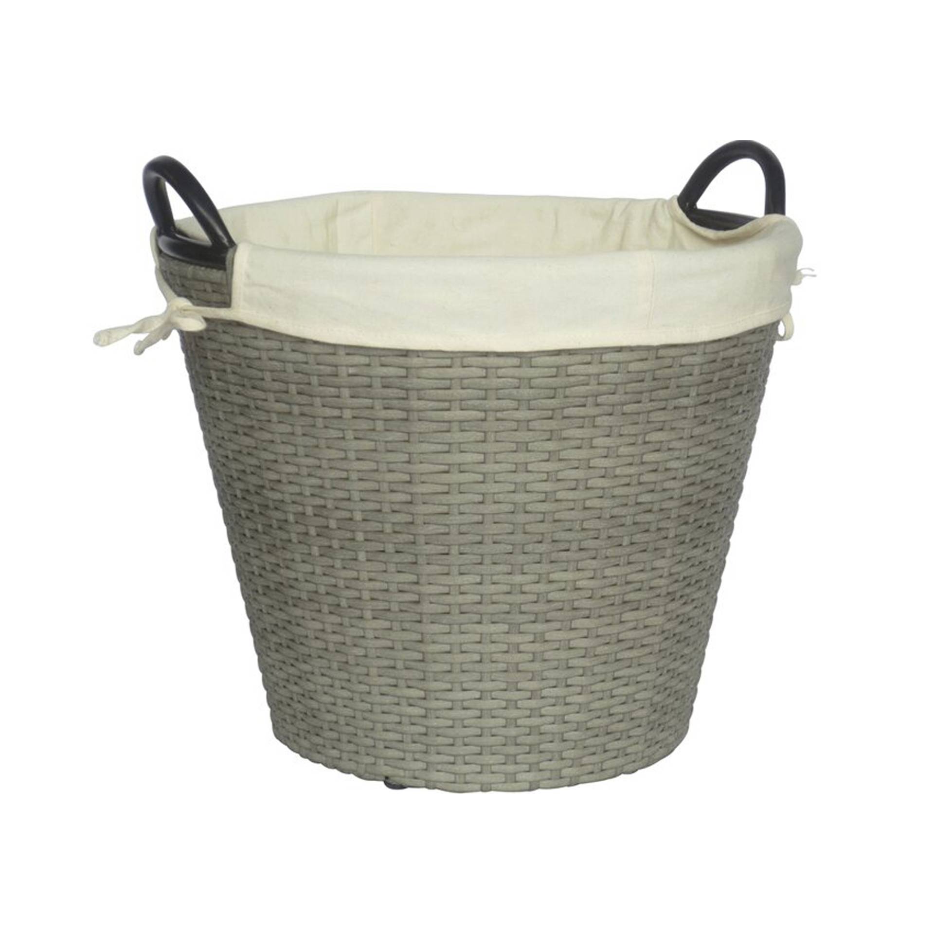 Firefix Kunststoff-Rattankorb mit Juteeinlage Ø 45 x 28 cm greige Firefix Kunststoff-Rattankorb mit Juteeinlage Ø 45 x 28 cm greige von Firefix