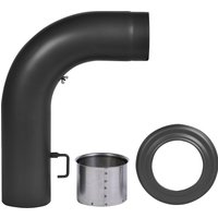 Firefix Ofenrohr, (Set), gezogen, Stahlblech von Firefix