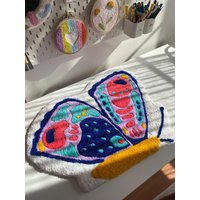 Schmetterling Teppich, Wohnzimmer Kinderzimmer Teppich von FireflyPunch