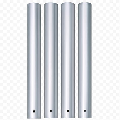 Firehard 4 x Grillrohr für Stockbrotspieße für Ihr Lagerfeuer-Abenteuer, verwandeln Sie Buchenholzstäbchen 12 mm oder einen Ast in einen Edelstahl-Grillspieß zum Grillen von Firehard