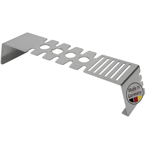 Firehard Multifunktions Warmhalterost Grillrost - Edelstahl – Verstellbar 46 cm bis 73 cm Multistation | spülmaschinengeeignet | Geschenk von Firehard