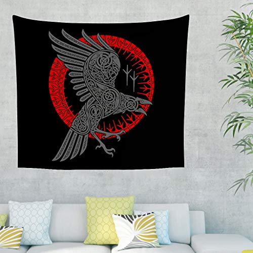 Firelife Wikinger Rabe Wandteppich Wandbehang Tuch Wandtuch Tapestry Wall Hanging Tapisserie Schöne Wanddeko für Schlafzimmer Wohnzimmer Firelife Wikinger Rabe Wandteppich Wandbehang Tuch Wandtuch Tapestry Wall Hanging Tapisserie Schöne Wanddeko für Schlafzimmer Wohnzimmer von Firelife