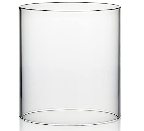 Firell Glas für Tischkamin Verve - Hitzebeständiger Glaszylinder [12 x 15 cm] für Tischkamin | Kompatibel für Firell Tischkamine Verve & Verve Black | feuerfest Glasröhre für Ethanol Kamine von Firell